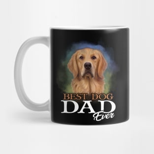 Mens Best Dog Dad Ever Golden Retriever Tshirt Father_s Day Gifts Mug